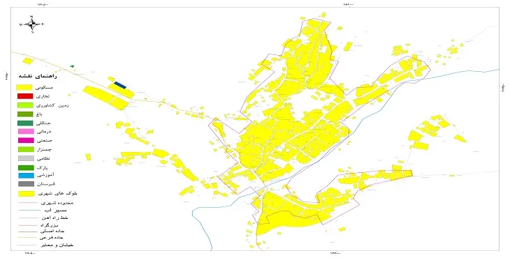 نقشه شیپ فایل (GIS) شهر بار 1404 + عکس با کیفیت