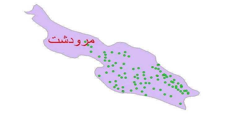 دانلود نقشه شیپ فایل کیفیت آب چاه های شهرستان مرودشت