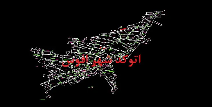 دانلود نقشه اتوکد شهر افوس