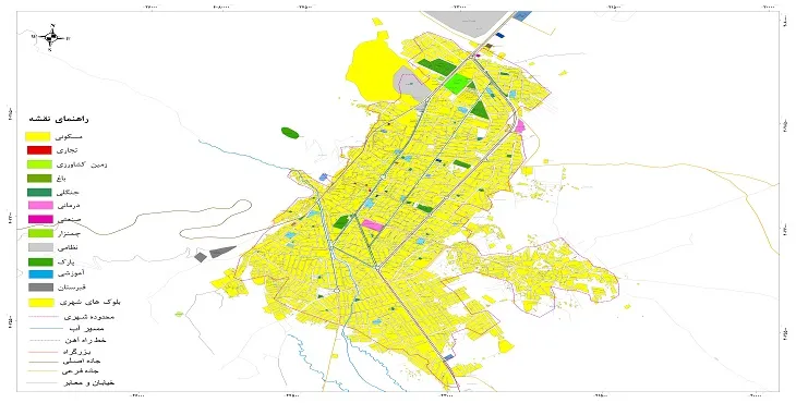 نقشه شیپ فایل (GIS) شهر پیرانشهر 1404 + عکس با کیفیت