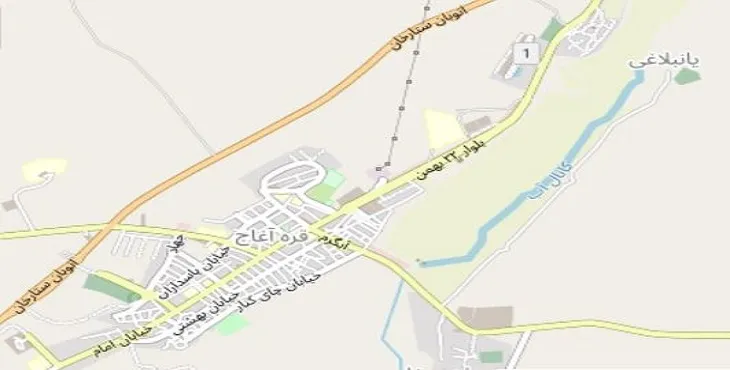 دانلود نقشه شهر قره آغاج + pdf با کیفیت بالا