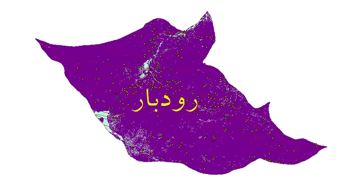دانلود نقشه های شیپ فایل شهرستان رودبار + کاملترین لایه GIS