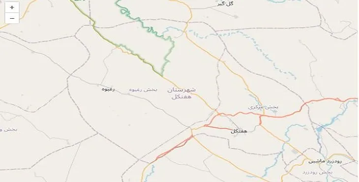 دانلود نقشه شهرستان هفتگل + pdf با کیفیت بالا