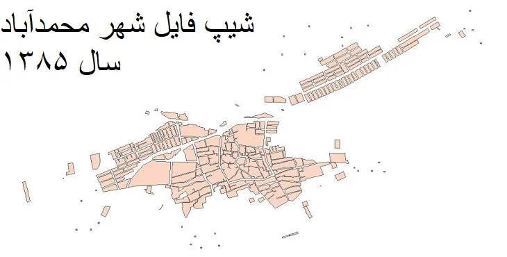 دانلود شیپ فایل بلوک آماری شهر محمدآباد اصفهان