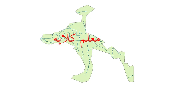 دانلود نقشه شیپ فایل شبکه معابر شهر معلم کلایه