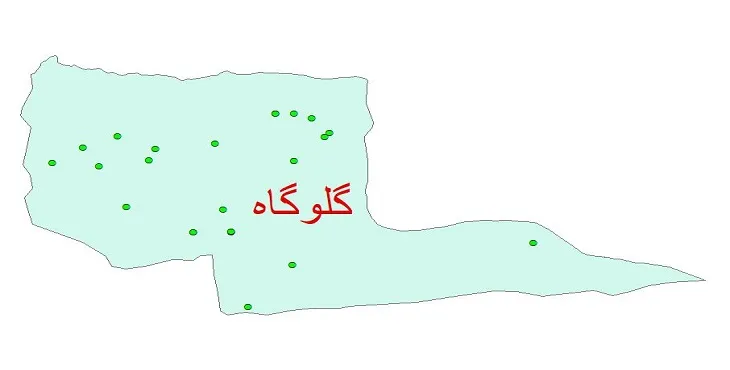 دانلود نقشه شیپ فایل کیفیت آب چاه های شهرستان گلوگاه