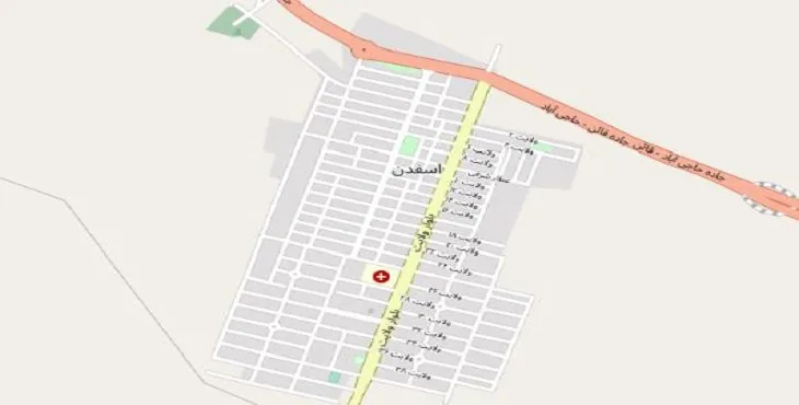 دانلود نقشه شهر اسفدن + pdf با کیفیت بالا