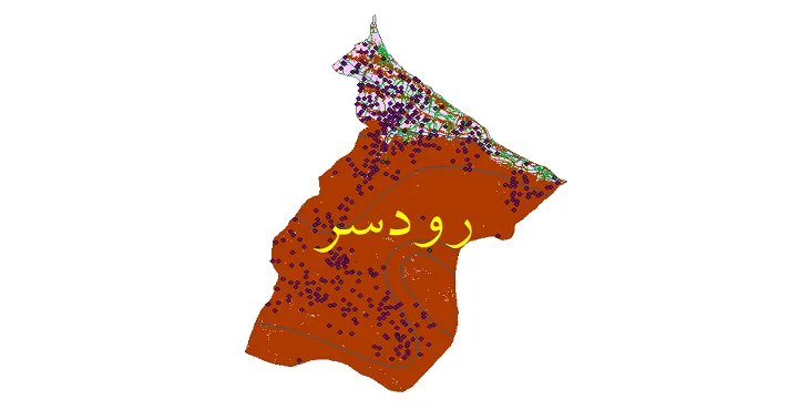 دانلود نقشه های شیپ فایل شهرستان رودسر + کاملترین لایه GIS