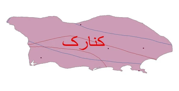 نقشه شیپ فایل اقلیمشناسی شهرستان کنارک + 7 لایه اقلیمی