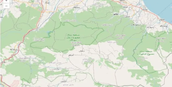 دانلود نقشه شهرستان سیاهکل + pdf با کیفیت بالا