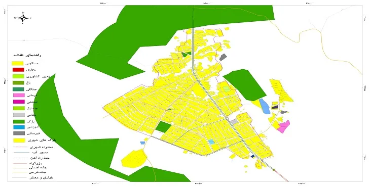 جدیدترین نقشه شهر لیکک | قابل چاپ + کیفیت بالا