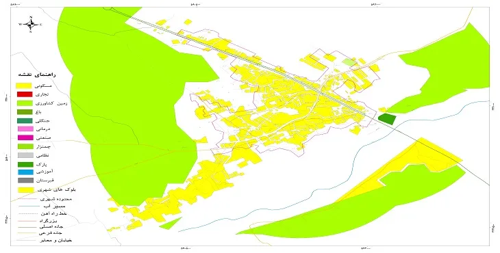 نقشه شیپ فایل (GIS) شهر بالاده 1404 + عکس با کیفیت