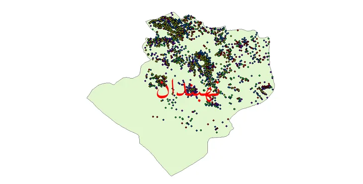 دانلود نقشه جمعیت نقاط شهری و روستایی شهرستان نهبندان از سال 1335 تا 1395