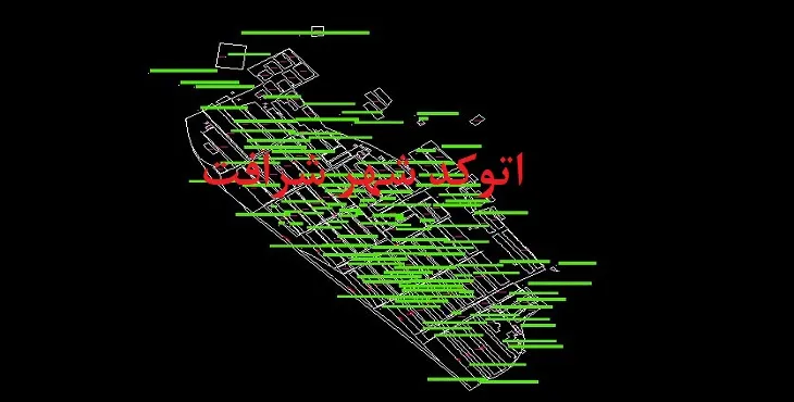 دانلود نقشه اتوکد شهر شرافت