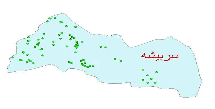 دانلود نقشه شیپ فایل کیفیت آب چاه های شهرستان سربیشه