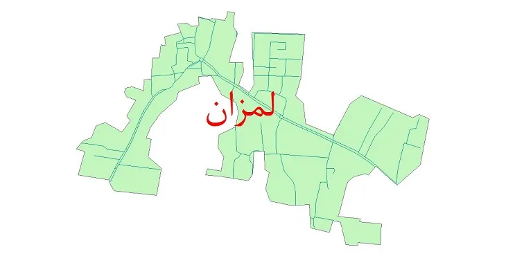دانلود نقشه شیپ فایل شبکه معابر شهر لمزان