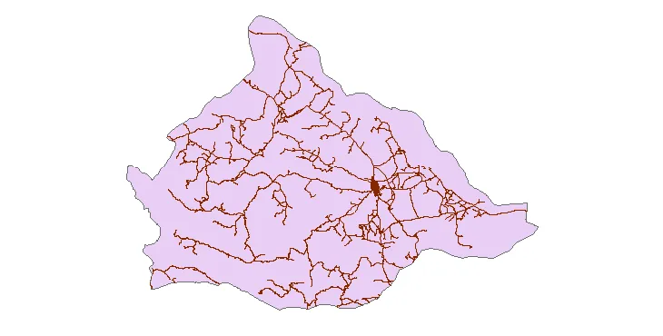 جدیدترین نقشه شیپ فایل راه های شهرستان دلفان + PDF