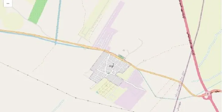 دانلود نقشه شهر آوه + pdf با کیفیت بالا