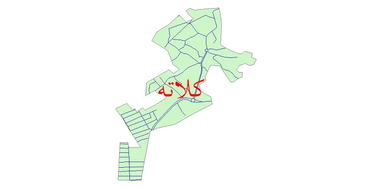 دانلود نقشه شیپ فایل شبکه معابر شهر کلاته