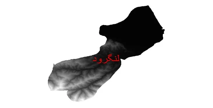 دانلود نقشه دم (DEM) شهرستان لنگرود | دقت 30 متر