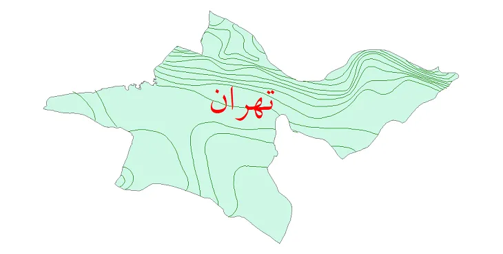 دانلود نقشه شیپ فایل (GIS) بارش استان تهران
