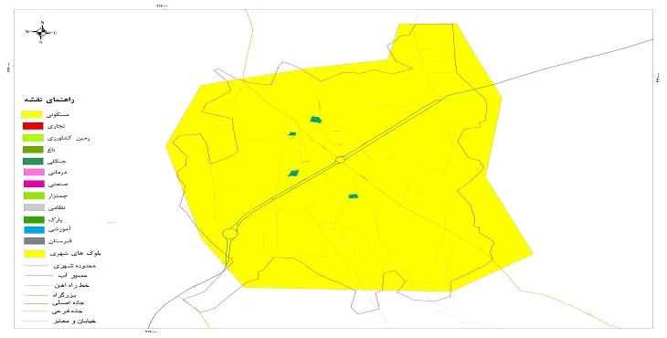 نقشه شیپ فایل (GIS) شهر آلنی 1405 + عکس با کیفیت