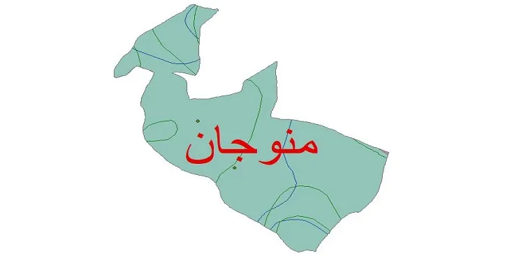 نقشه شیپ‌ فایل اقلیم‌شناسی شهرستان منوجان + 7 لایه اقلیمی