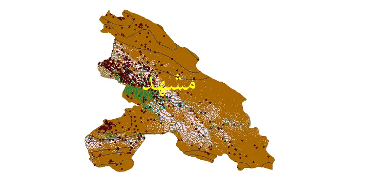 دانلود نقشه های شیپ فایل شهرستان مشهد + کاملترین لایه GIS