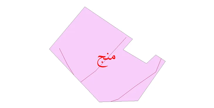 دانلود نقشه شیپ فایل شبکه معابر شهر منج