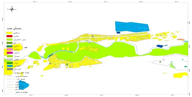 جدیدترین نقشه شهر زاینده رود | قابل چاپ + کیفیت بالا