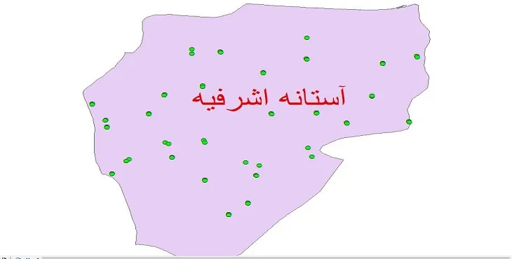 دانلود نقشه شیپ فایل کیفیت آب چاه های شهرستان رشت