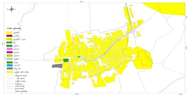 نقشه شیپ فایل (GIS) شهر رودیان 1404 + عکس با کیفیت
