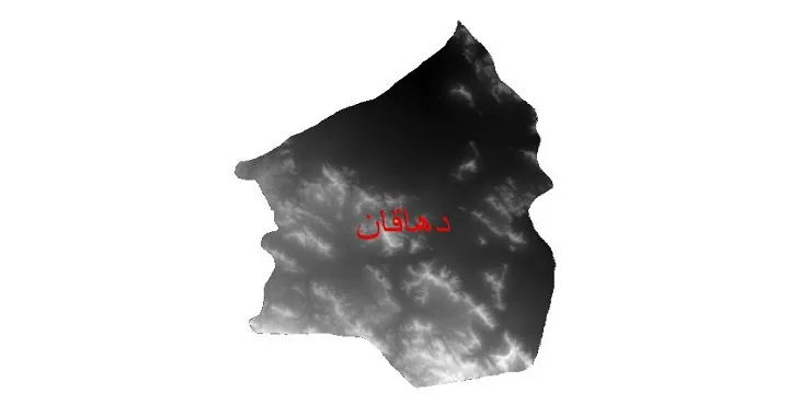 دانلود نقشه دم (DEM) شهرستان دهاقان | دقت 30 متر
