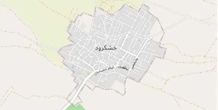 دانلود نقشه شهر خشکرود + pdf با کیفیت بالا