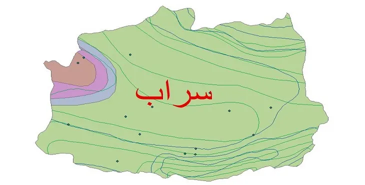 نقشه شیپ فایل اقلیمشناسی شهرستان سراب + 7 لایه اقلیمی
