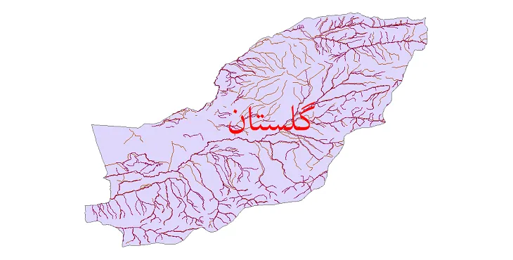دانلود نقشه شیپ فایل (GIS) رودخانه های استان گلستان