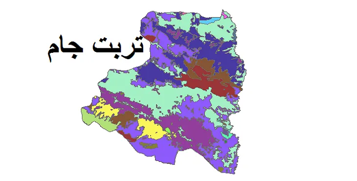 بروزترین نقشه شیپ فایل کاربری اراضی شهرستان تربت جام + PDF