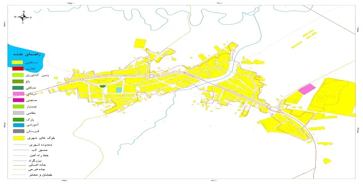 نقشه شیپ فایل (GIS) شهر ورزقان 1404 + عکس با کیفیت