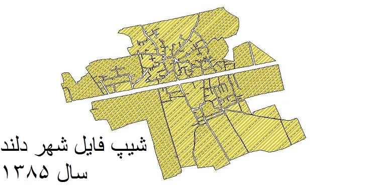 دانلود شیپ فایل بلوک آماری شهر دلند