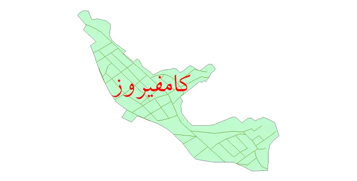 دانلود نقشه شیپ فایل شبکه معابر شهر کامفیروز