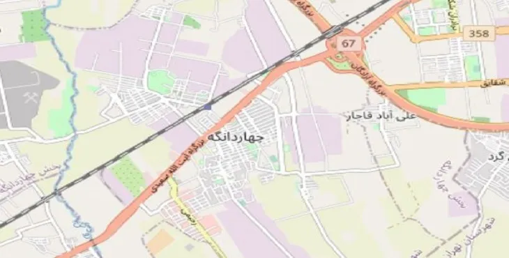 دانلود نقشه شهر چهاردانگه + pdf با کیفیت بالا