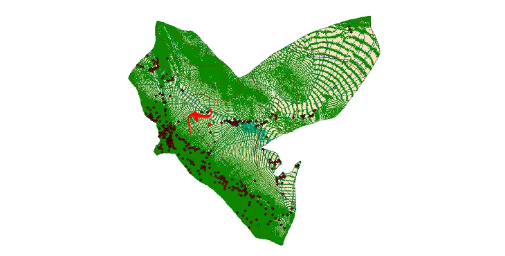 دانلود نقشه های شیپ فایل شهرستان بم + کاملترین لایه GIS