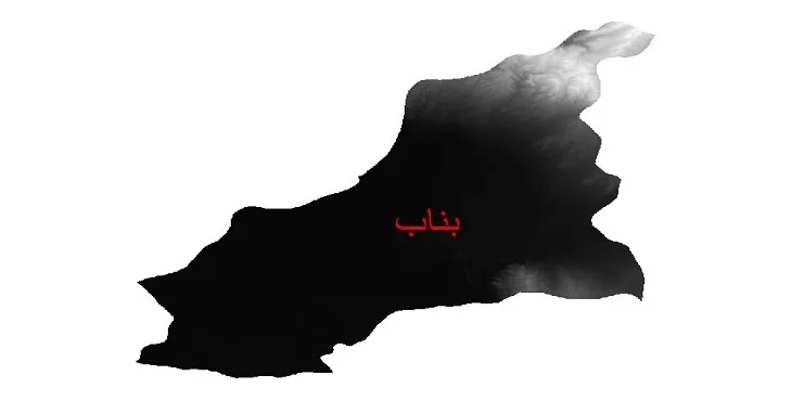 دانلود نقشه دم (DEM) شهرستان بناب | دقت 30 متر