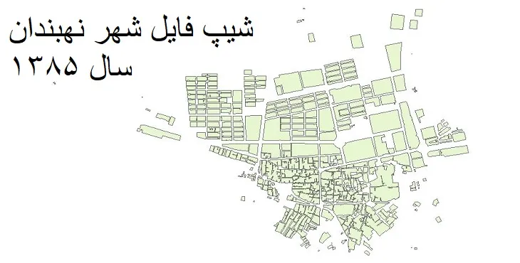 دانلود شیپ فایل بلوک آماری شهر نهبندان