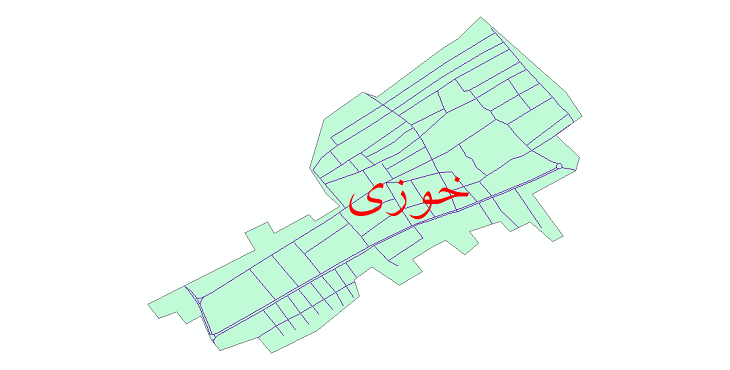 دانلود نقشه شیپ فایل شبکه معابر شهر خوزی