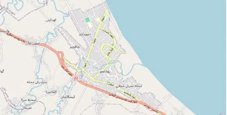 دانلود نقشه شهر رودسر + pdf با کیفیت بالا