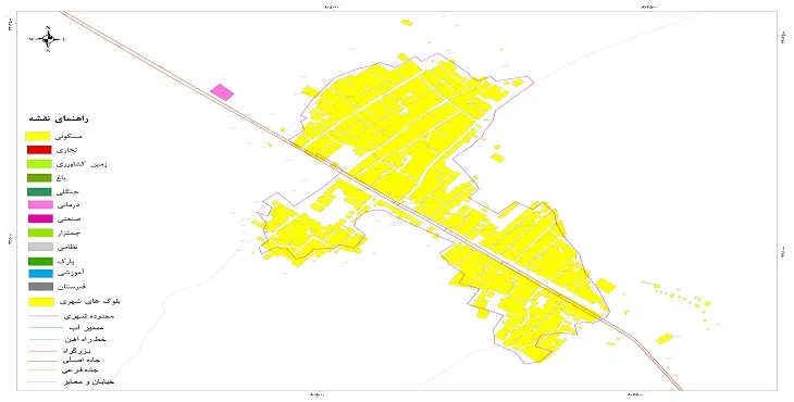 نقشه شیپ فایل (GIS) شهر قره بلاغ 1404 + عکس با کیفیت