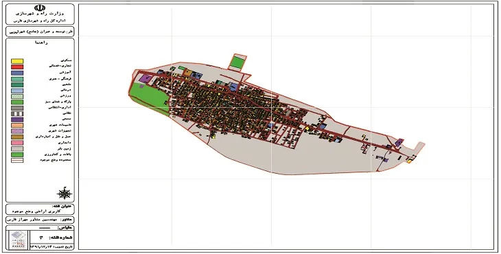 دانلود نقشه کاربری اراضی شهر لپوئی | وضع موجود+پیشنهادی