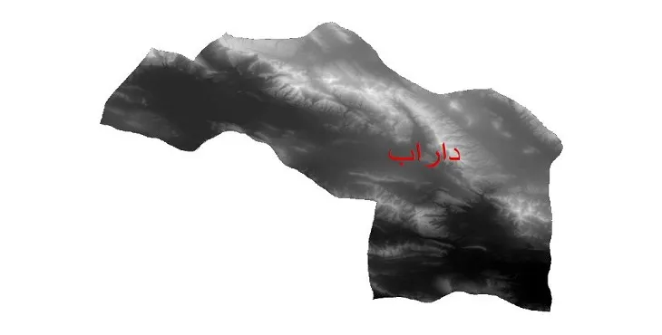 دانلود نقشه دم (DEM) شهرستان داراب | دقت 30 متر