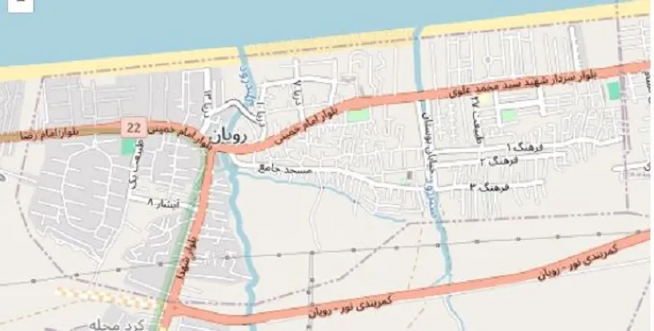 دانلود نقشه شهر رویان + pdf با کیفیت بالا